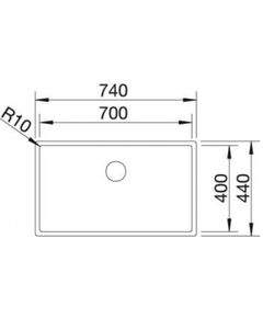 кухонная мойка Blanco Claron 700 - IF Durinox (523391)