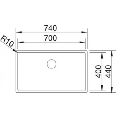 кухонная мойка Blanco Claron 700 - IF Durinox (523391)